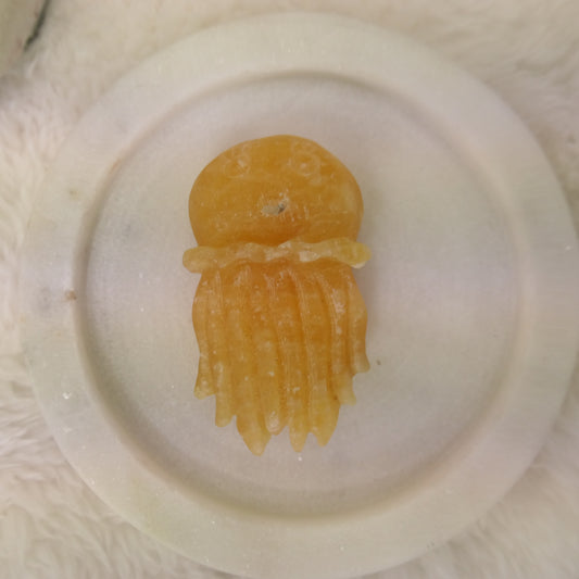 Orange Calcite Jelly Fish