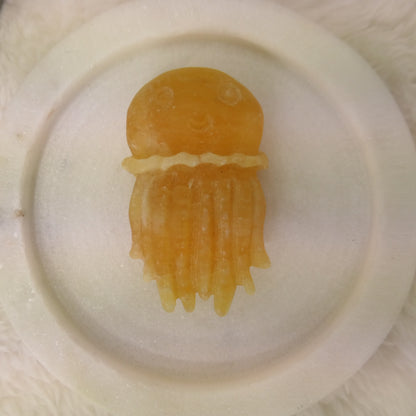 Orange Calcite Jelly Fish