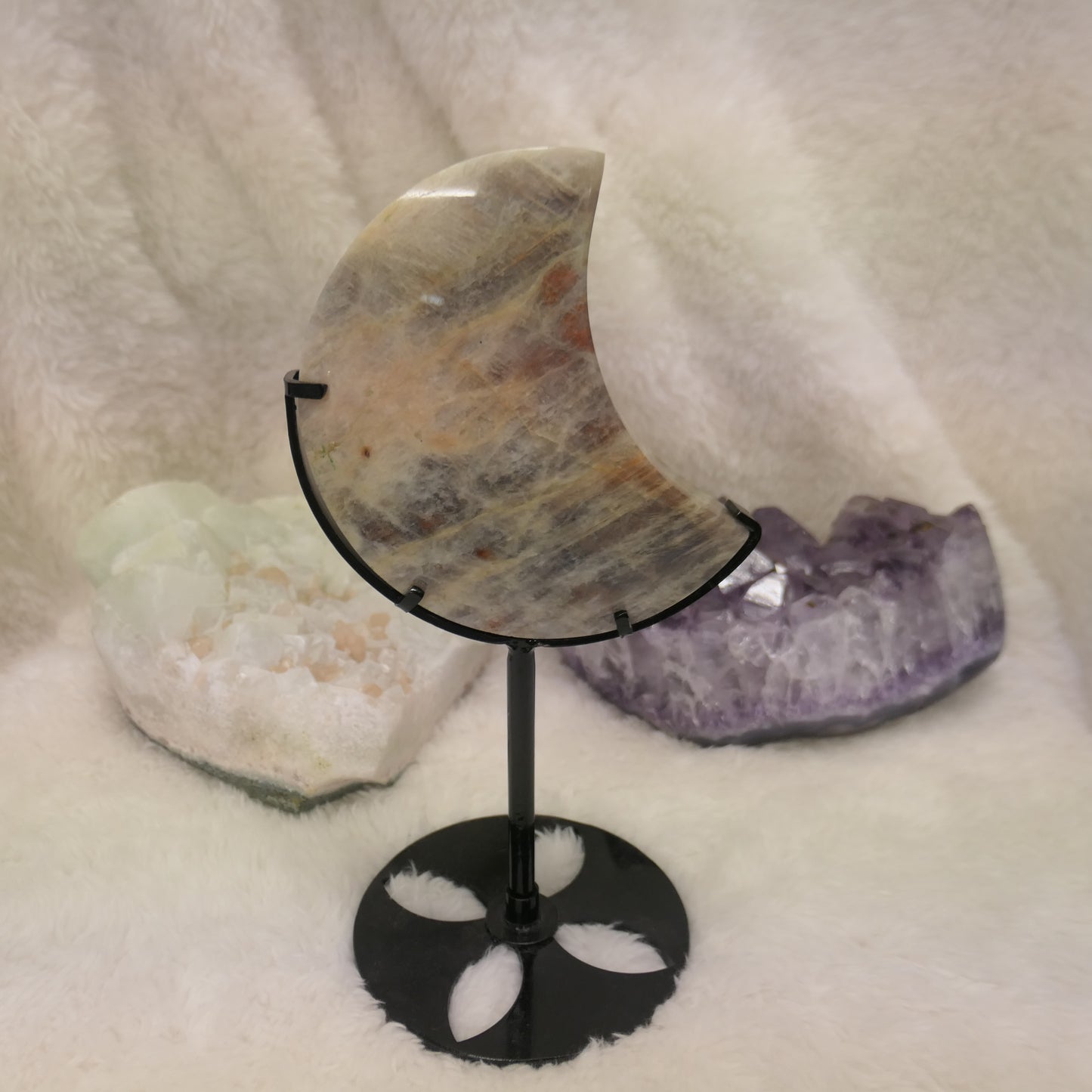 Moonstone Moon on stand