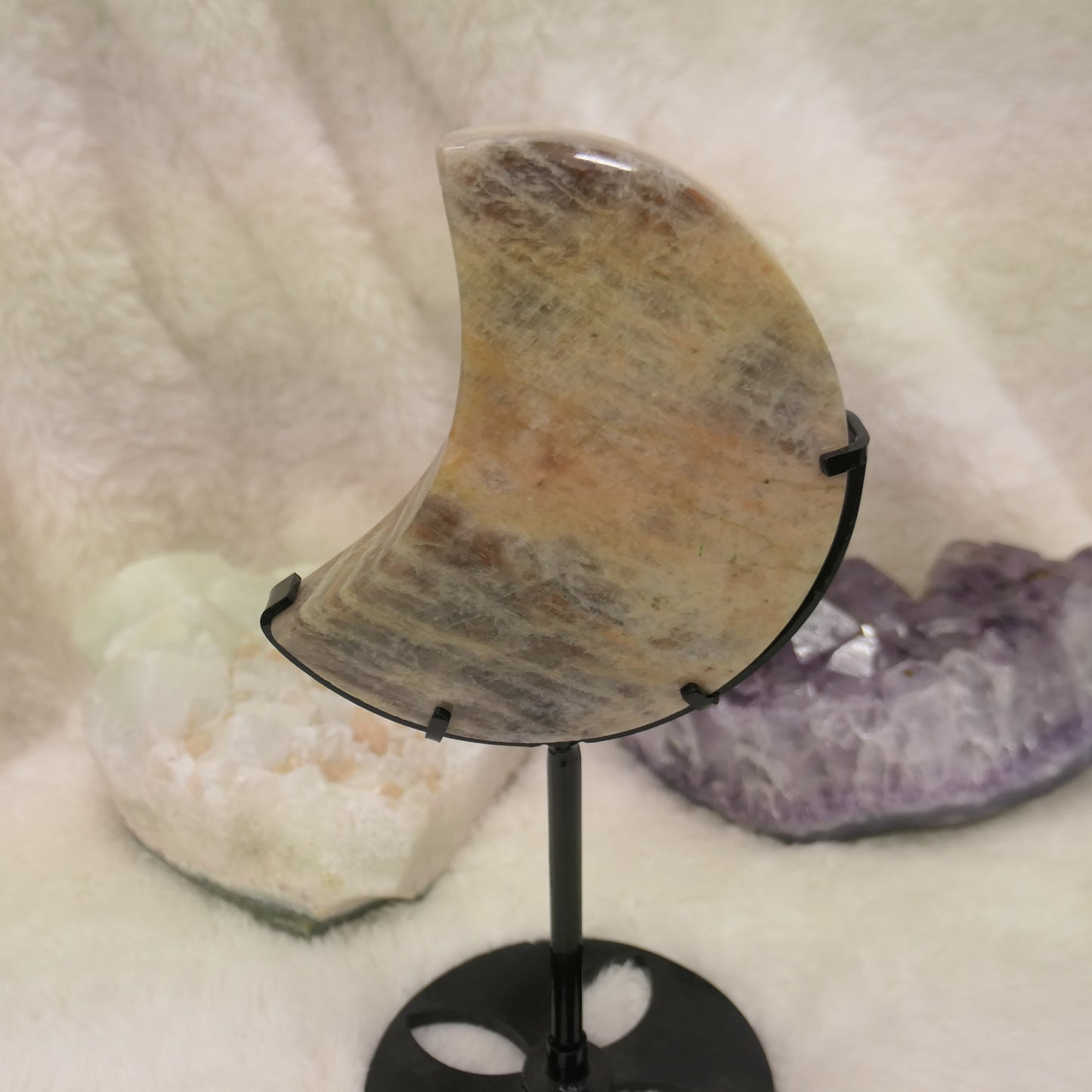 Moonstone Moon on stand