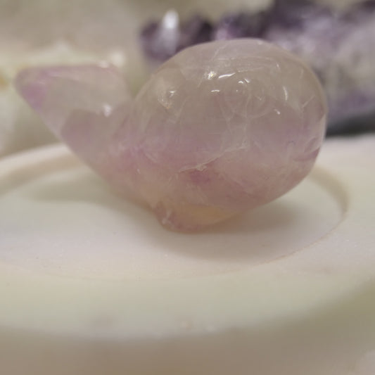 Fluorite whale carving-small