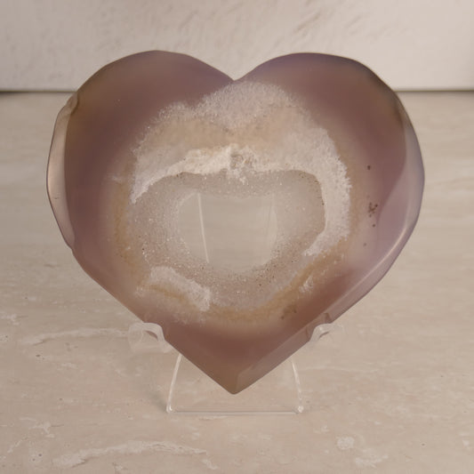 Druzy Agate Heart