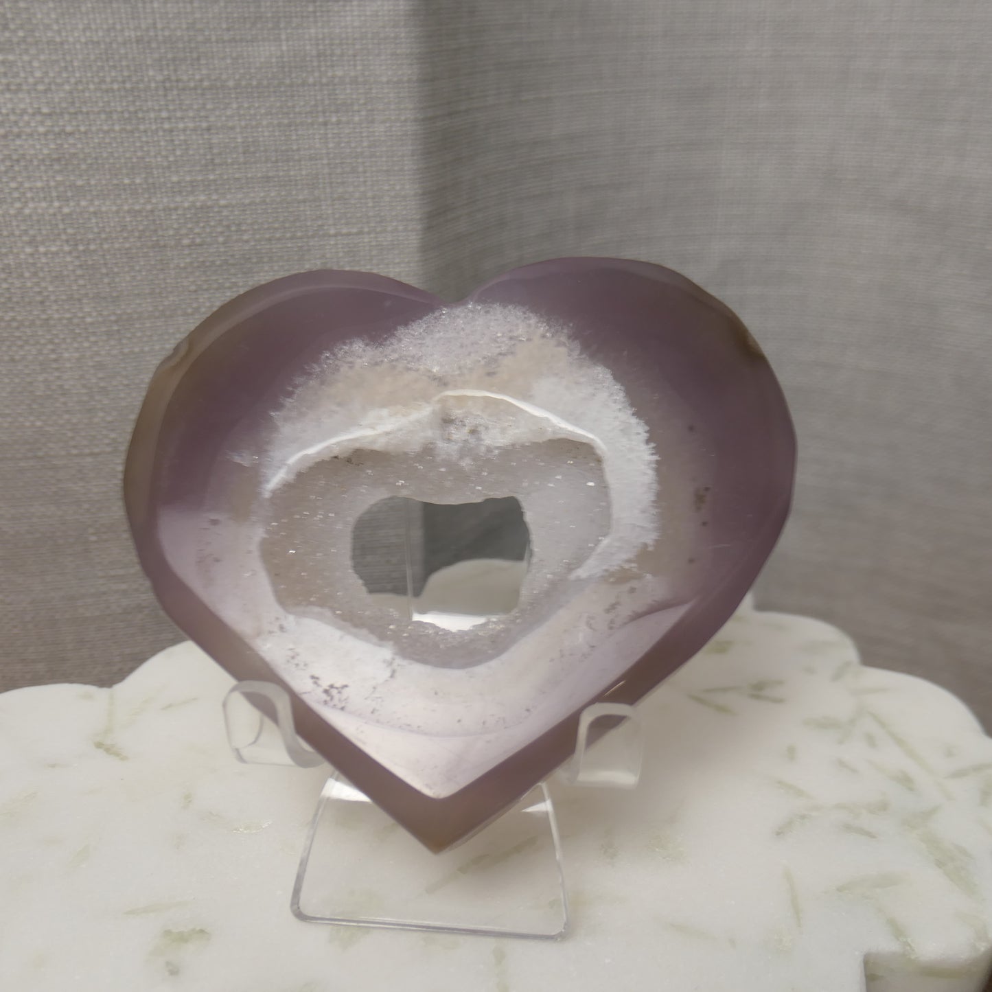 Druzy Agate Heart