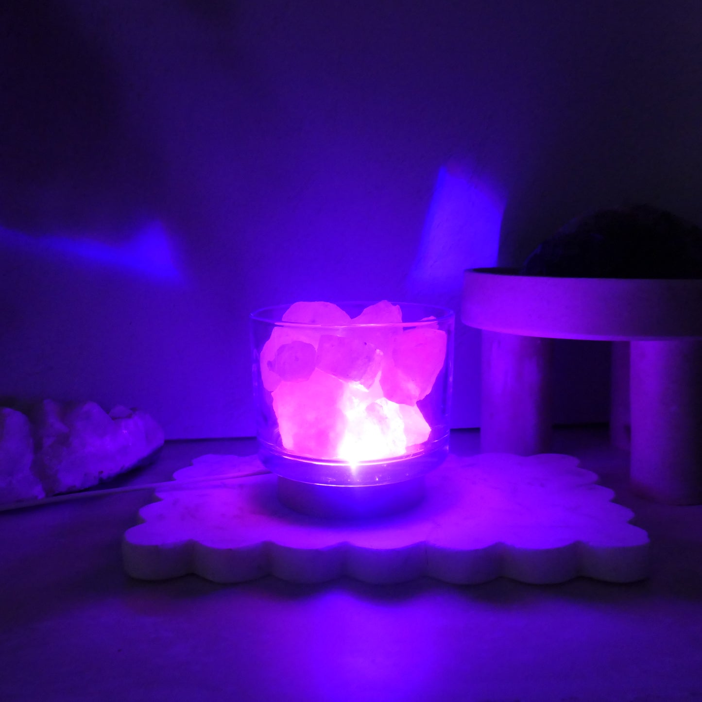 Himalayan Salt Crystal Diffuser Lamp with LED USB base