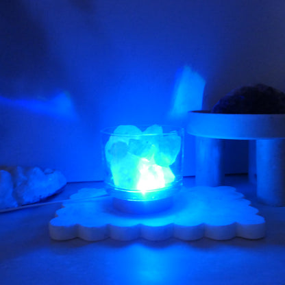 Himalayan Salt Crystal Diffuser Lamp with LED USB base