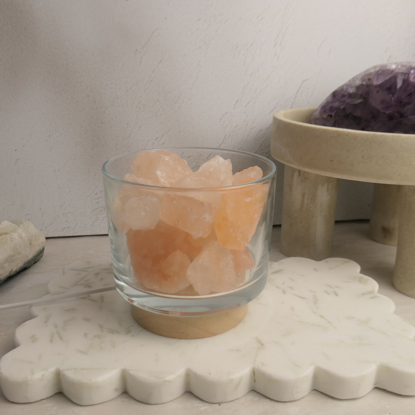 Himalayan Salt Crystal Diffuser Lamp with LED USB base