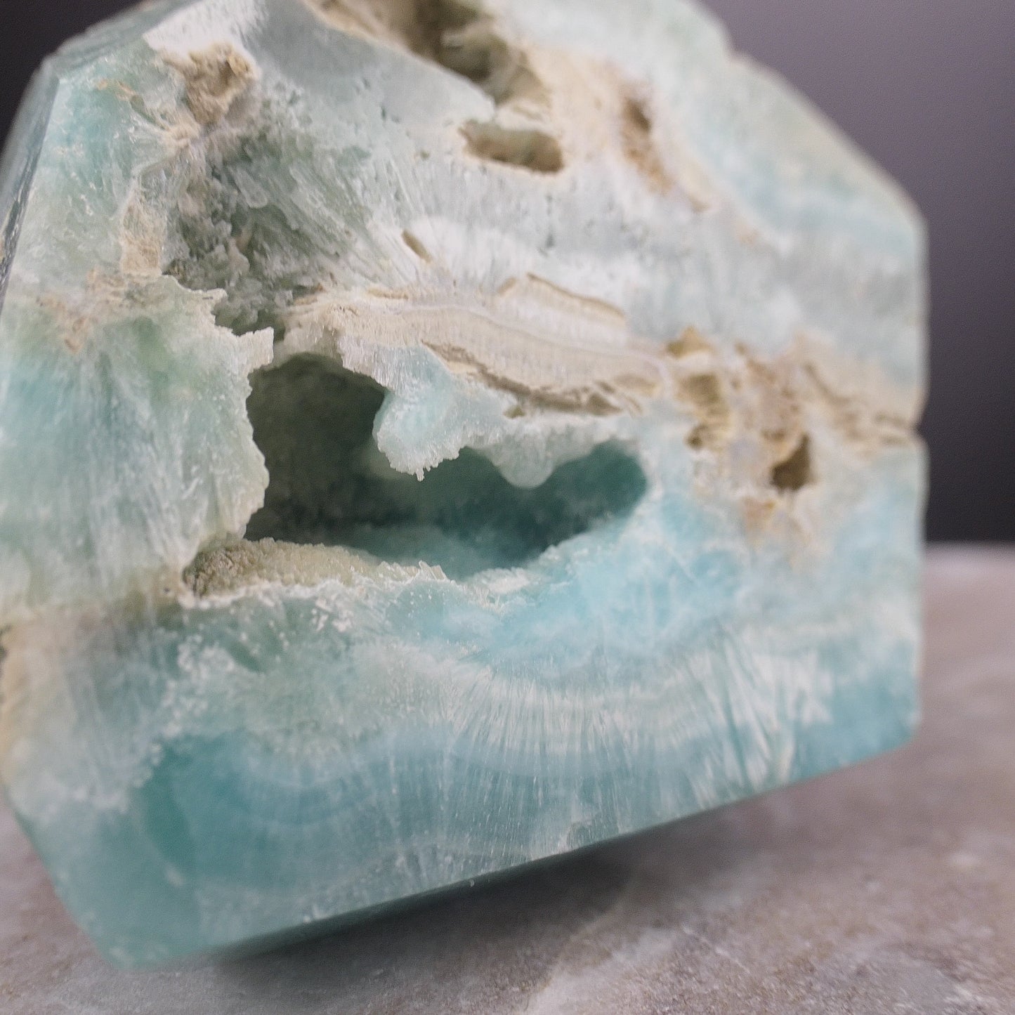 Blue Aragonite Free From 1