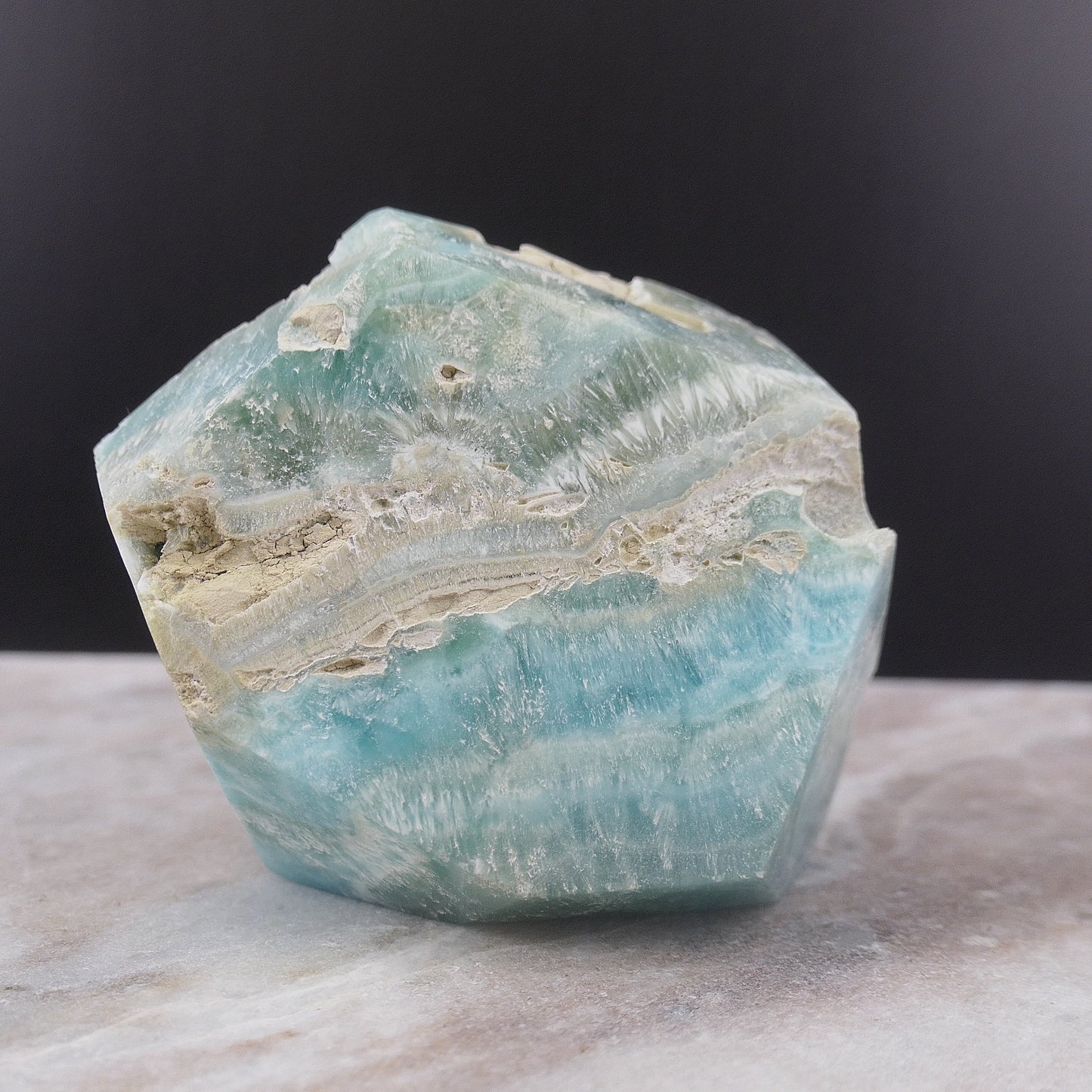 Blue Aragonite Free From 1