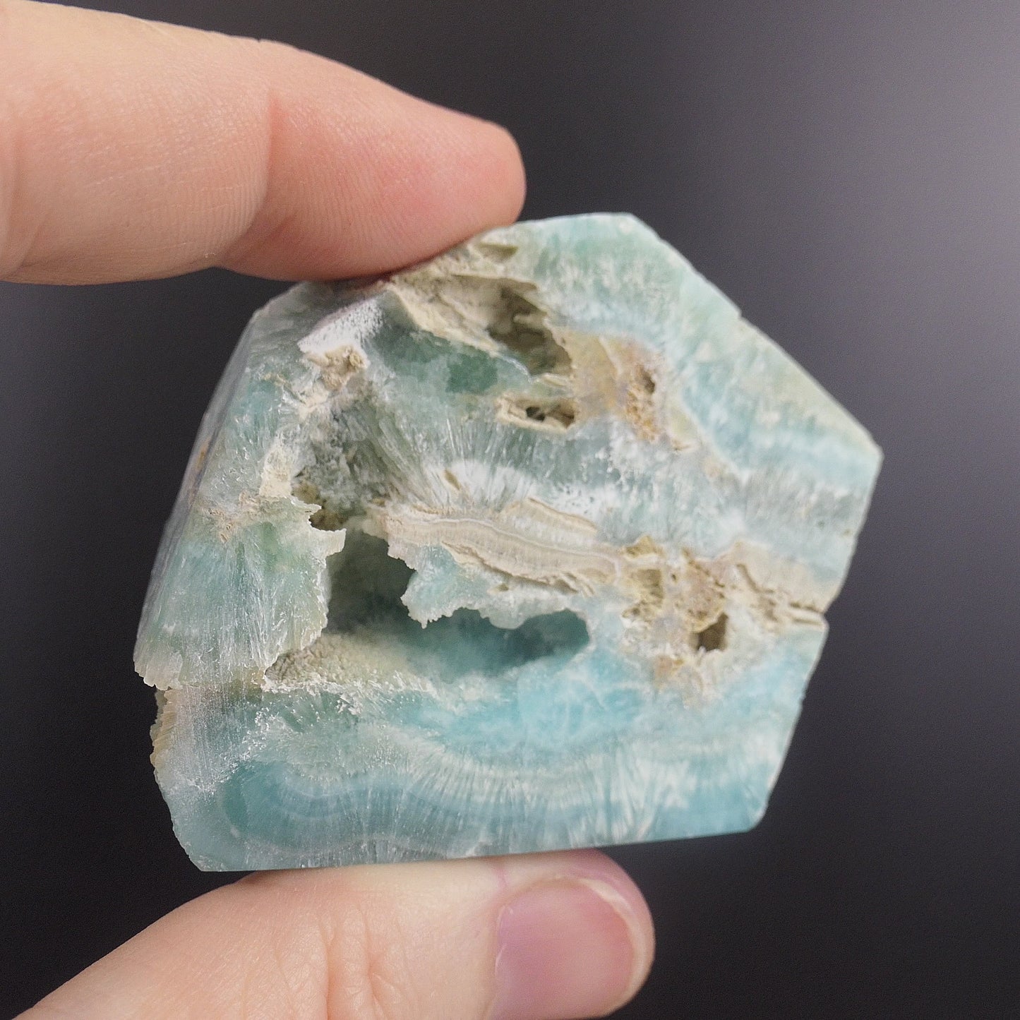 Blue Aragonite Free From 1