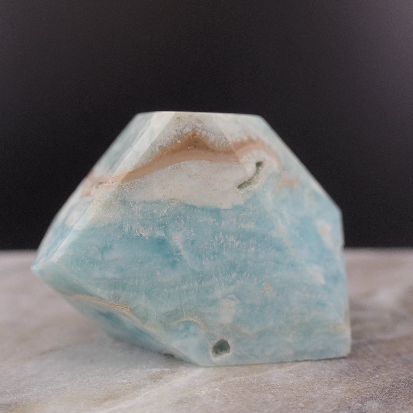 Blue Aragonite Free From 7