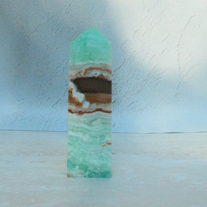 Green Aragonite Tower #2