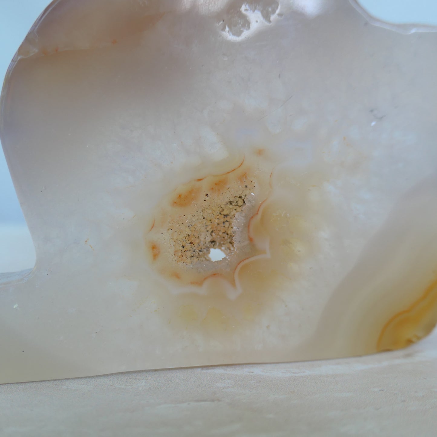 Druzy Agate Cat Carving