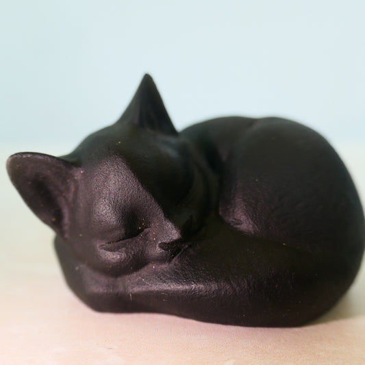 Black Obsidian Sleeping Cats