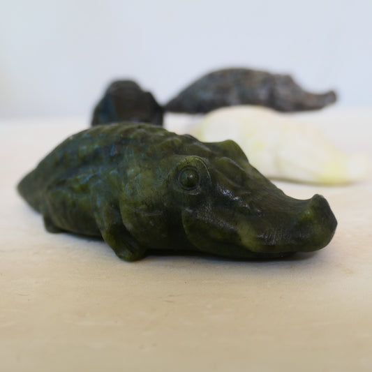 Serpentine Crocodile Dark Green