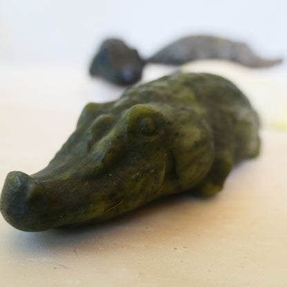 Serpentine Crocodile Dark Green