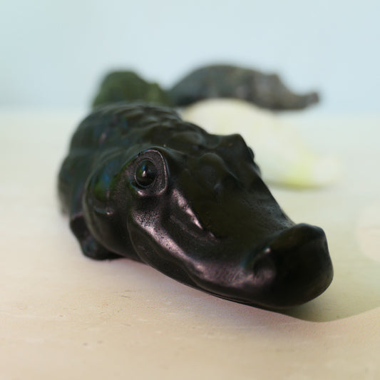 Black Obsidian Crocodile