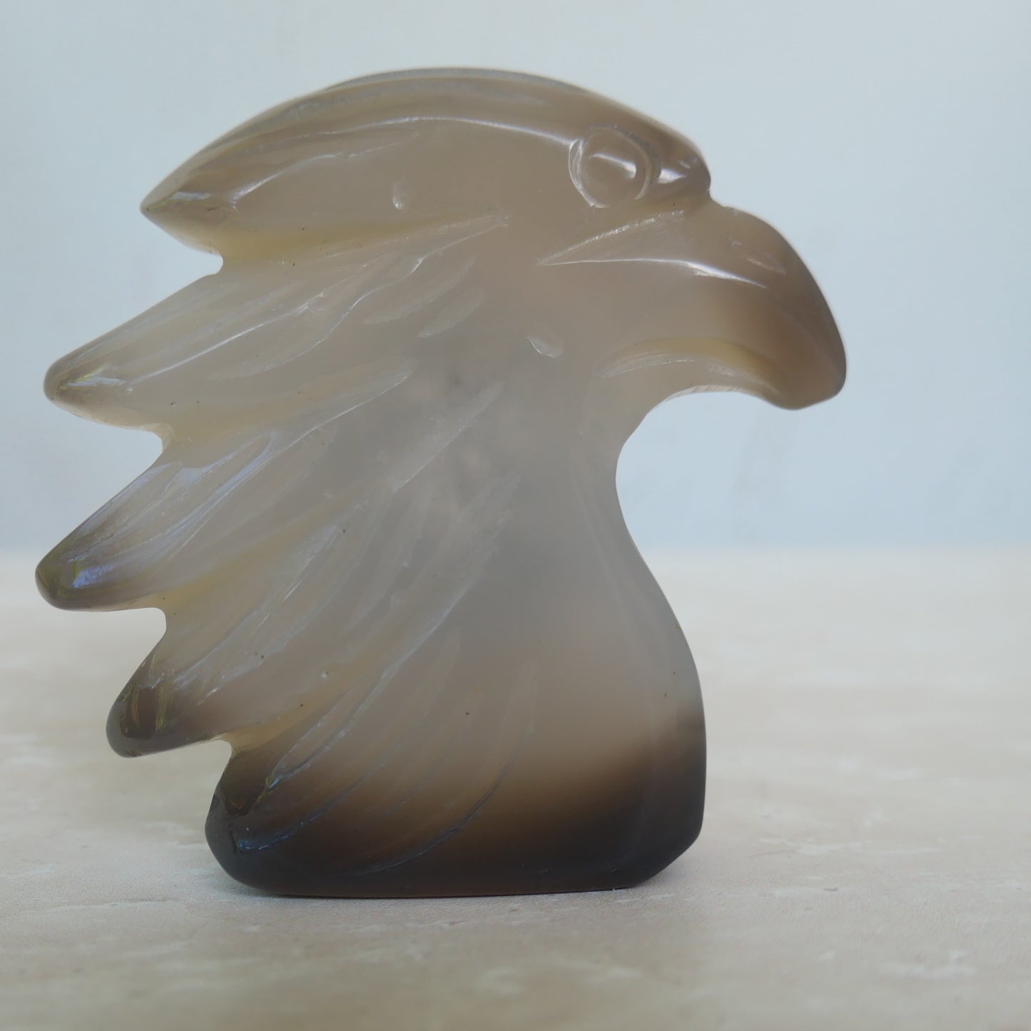 Druzy Agate Eagle Carving 2