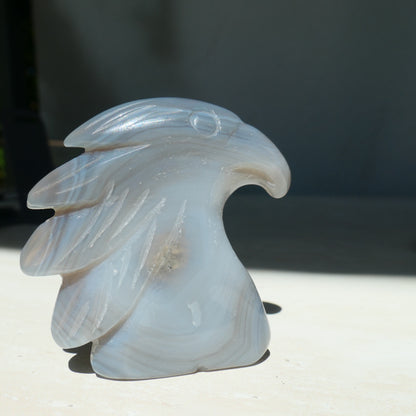 Druzy Agate Eagle Carving 3