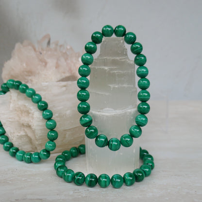 Malachite 8mm Bead Bracelets