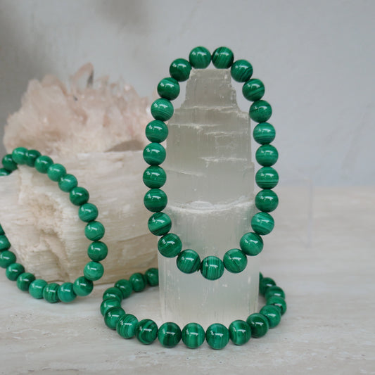Malachite 8mm Bead Bracelets