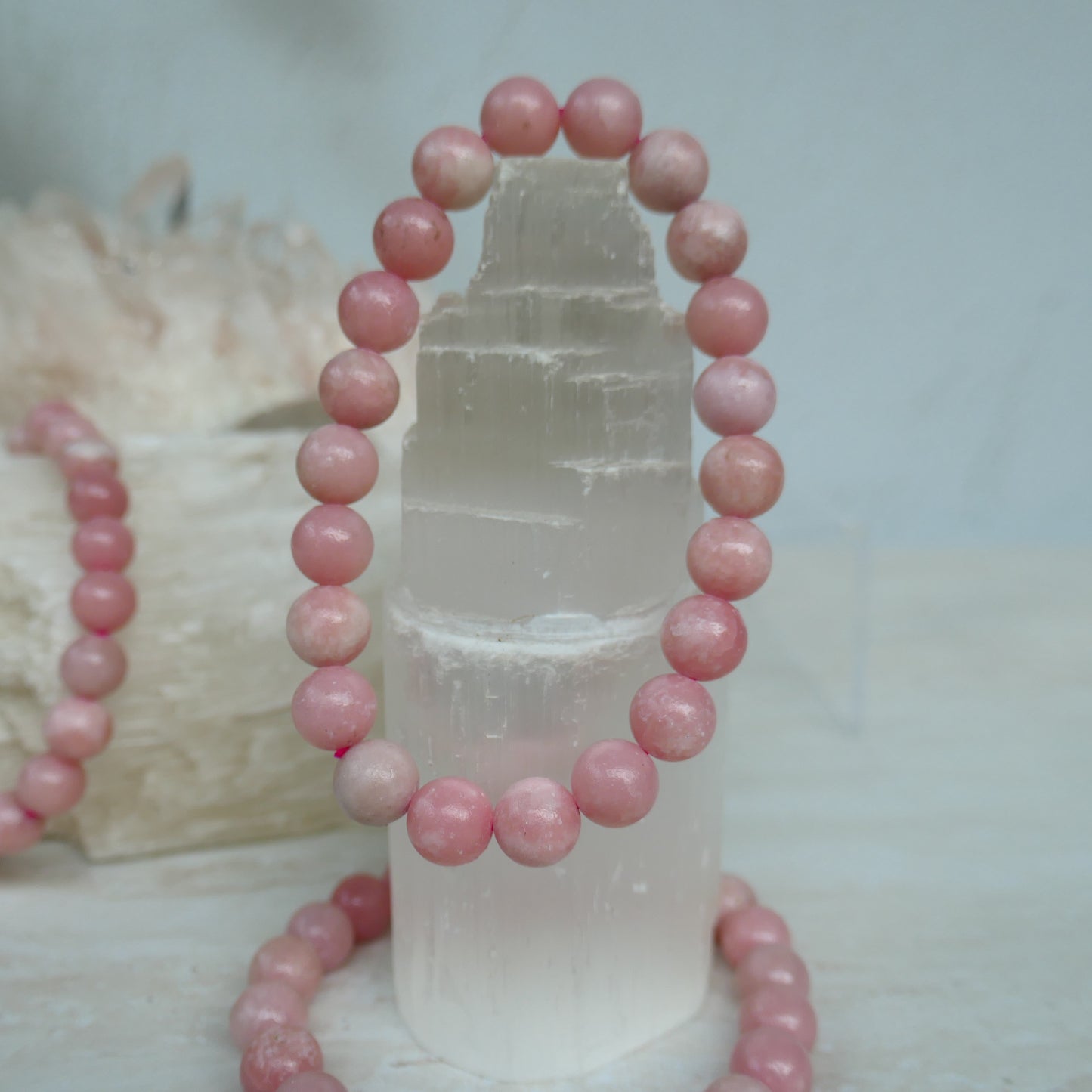 Pink Opal Bracelet 8mm