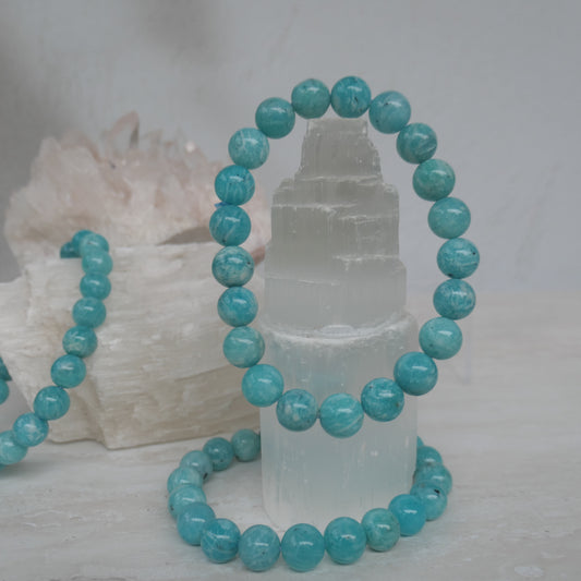 Amazonite 8mm Bead Bracelet