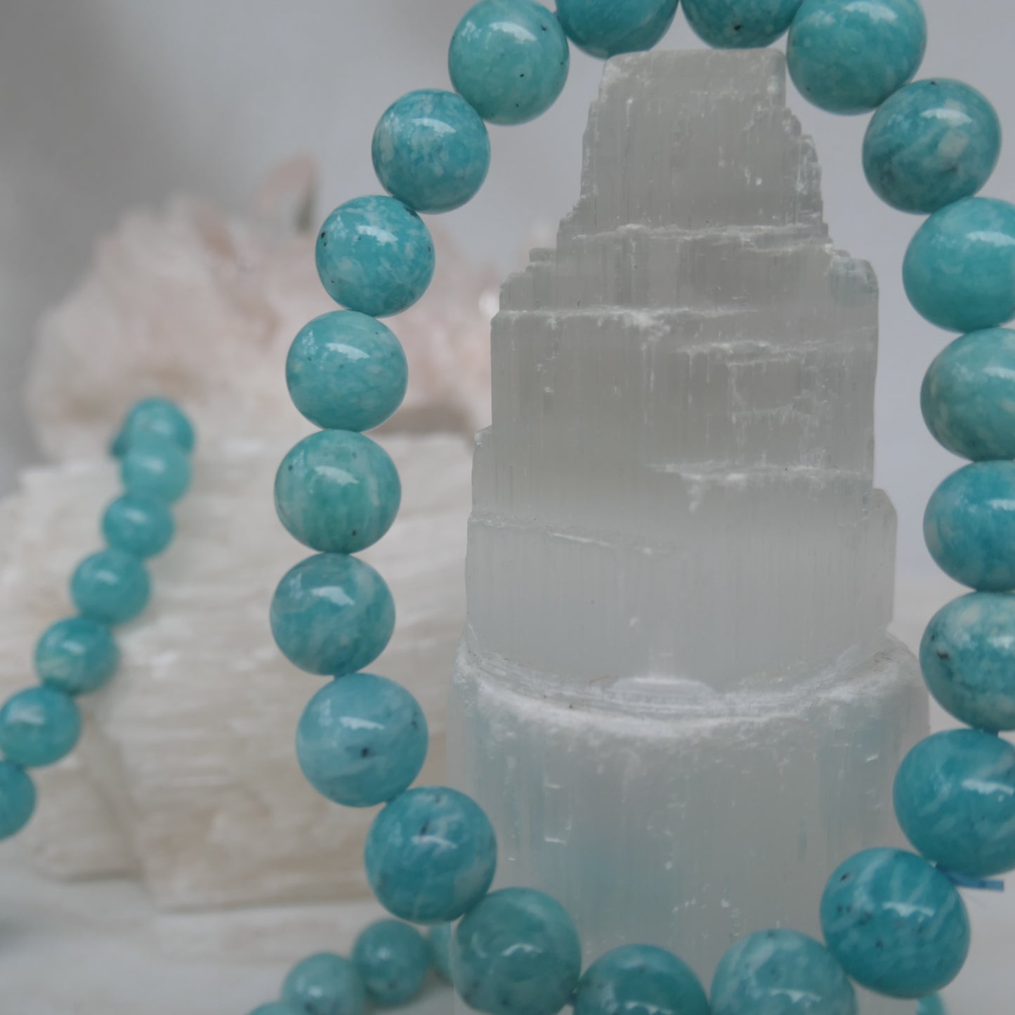 Amazonite 8mm Bead Bracelet
