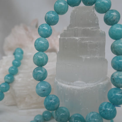 Amazonite 8mm Bead Bracelet