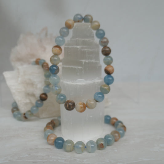 Blue Onyx 8mm Bead Bracelets