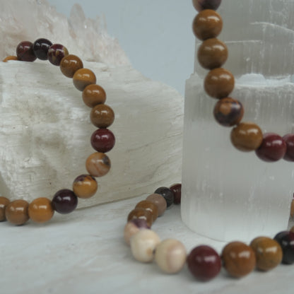Mookaite Bead Bracelet 8mm