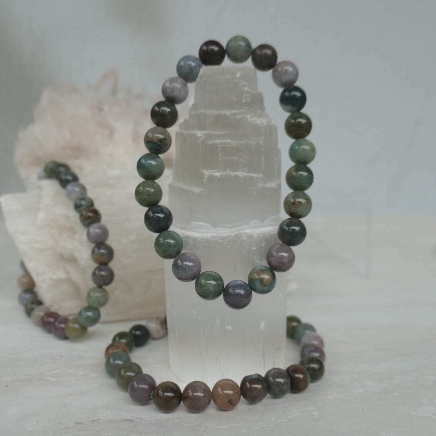 Ocean Jasper Bead Bracelet 8mm