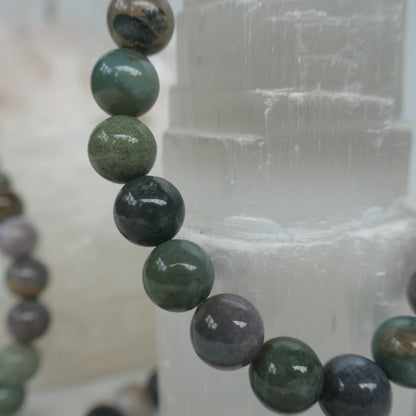 Ocean Jasper Bead Bracelet 8mm
