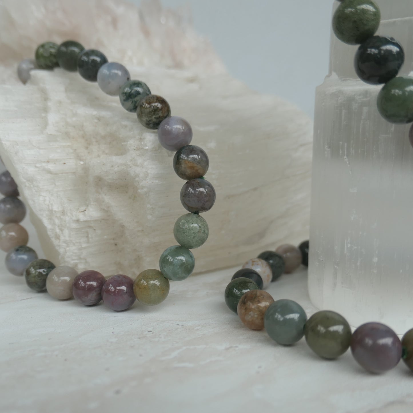 Ocean Jasper Bead Bracelet 8mm