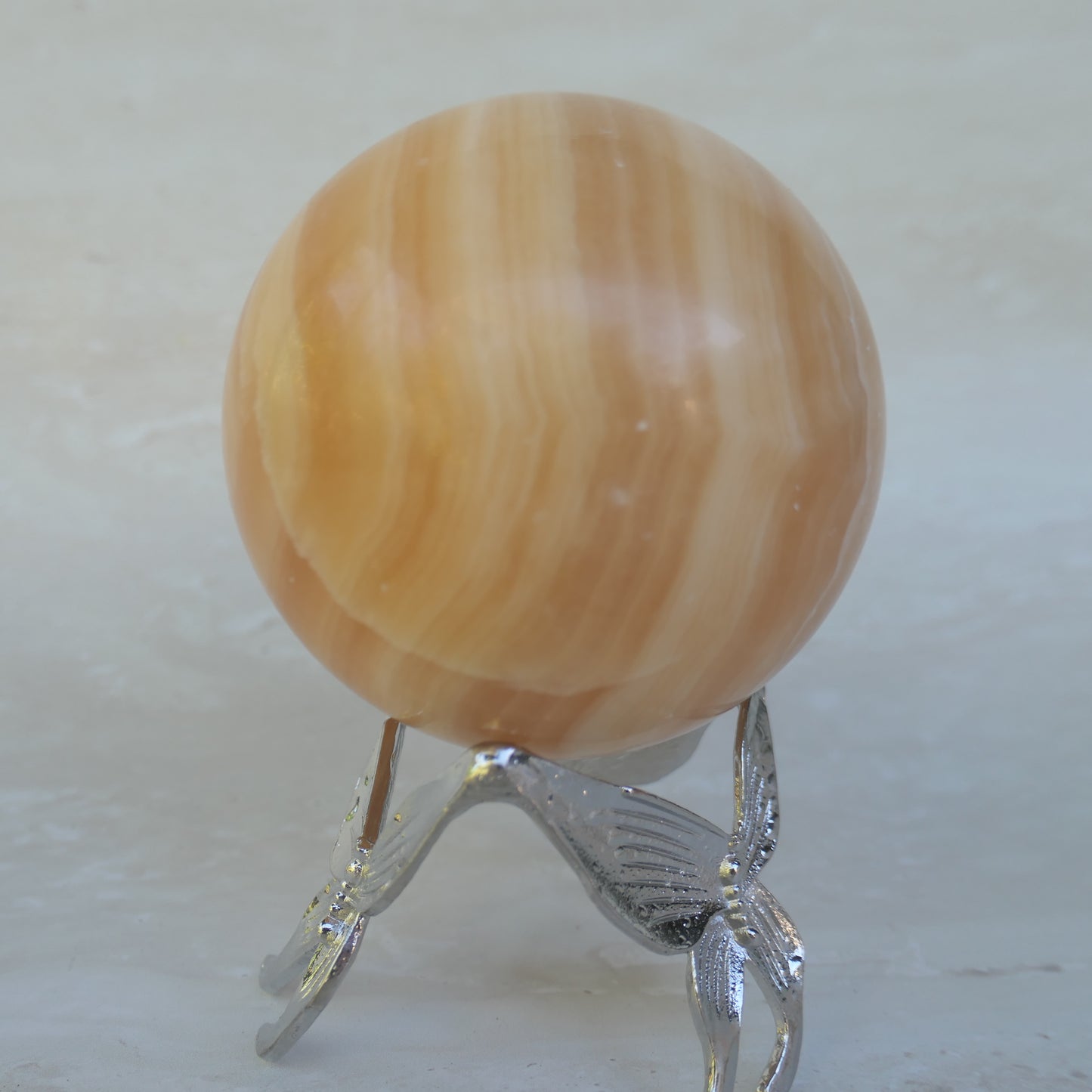Orange Calcite Sphere 8L