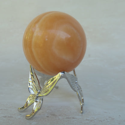 Orange Calcite Sphere 2b