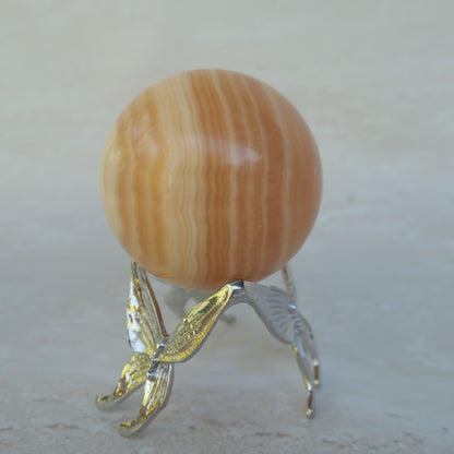 Orange Calcite Sphere 2b