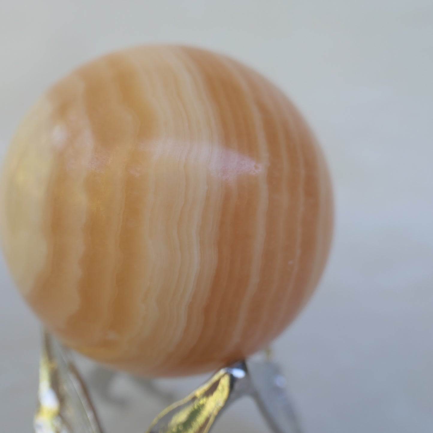 Orange Calcite Sphere 3P