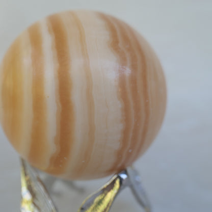 Orange Calcite Sphere 3P