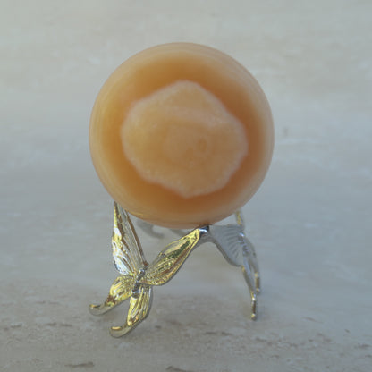 Orange Calcite Sphere 3P