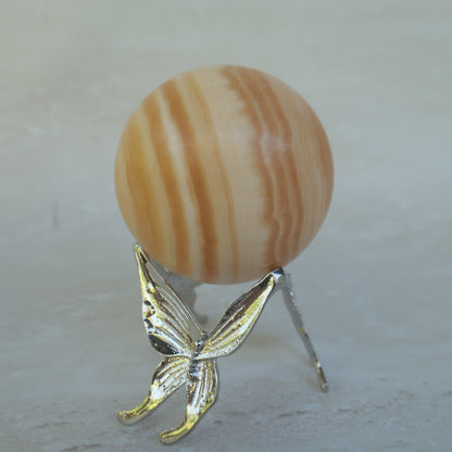 Orange Calcite Sphere 3P