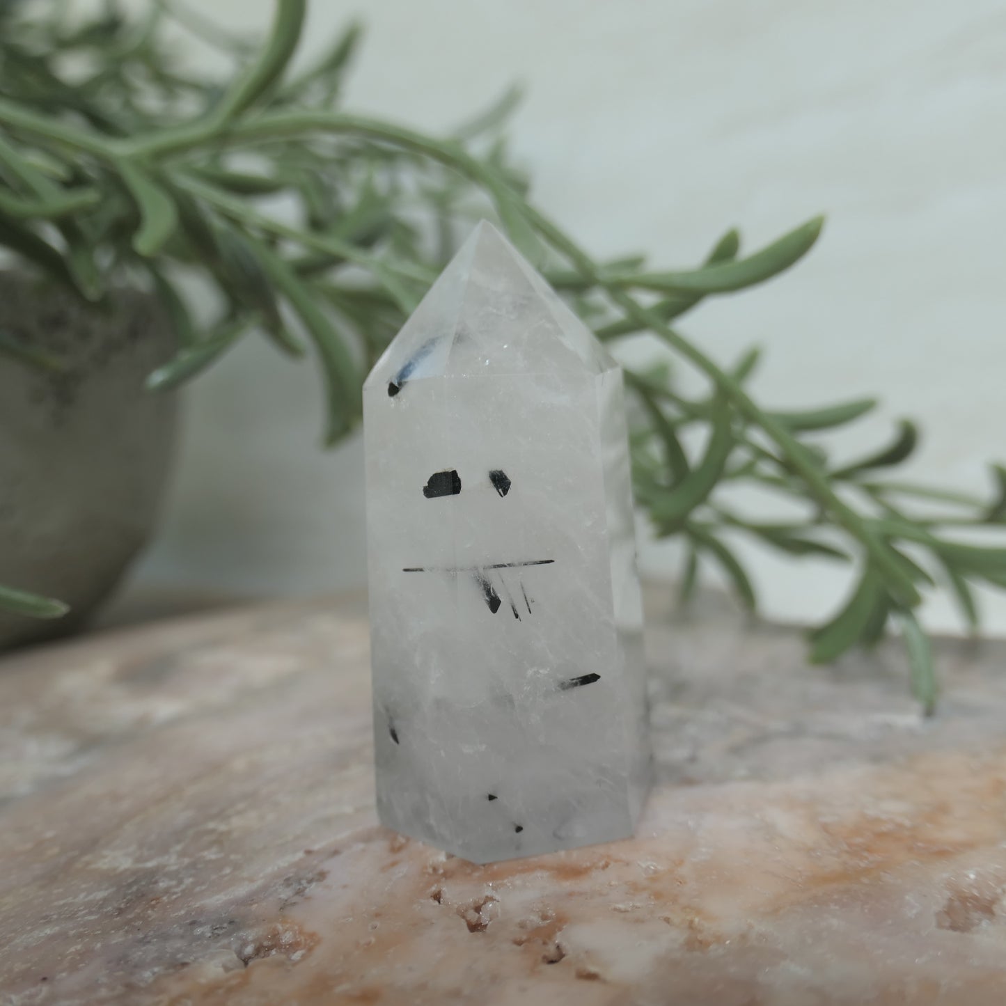 Tourmaline in Quartz Tower #1