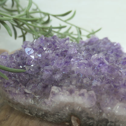 Amethyst Druzy Heart