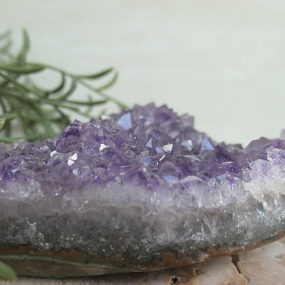 Amethyst Druzy Heart