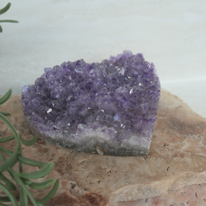 Amethyst Druzy Heart