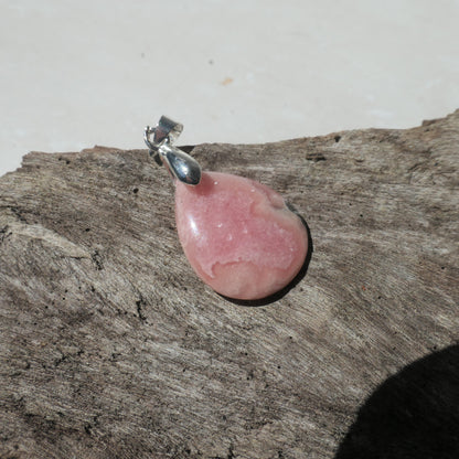 Rhodochrosite Teardrop Pendants