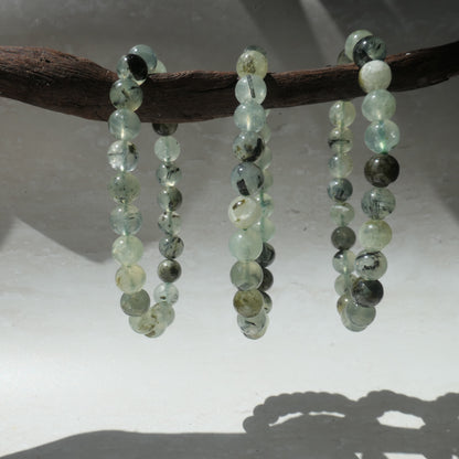 Prehnite Beaded Bracelet 8mm