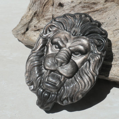 Silver Sheen Obsidian Lion