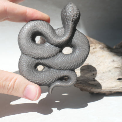 Silver Sheen Obsidian Snake