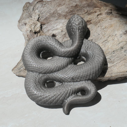 Silver Sheen Obsidian Snake