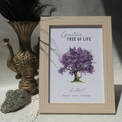 Amethyst Tree of life frame